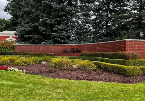 Fox Hollow Subdivison Signage in Northville Michigan