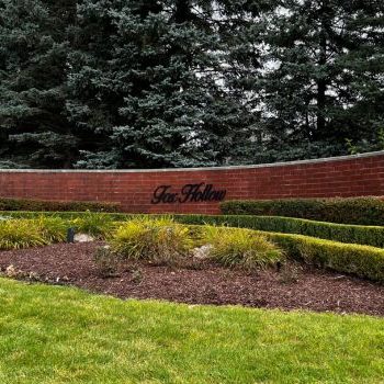 Fox Hollow Subdivison Signage in Northville Michigan